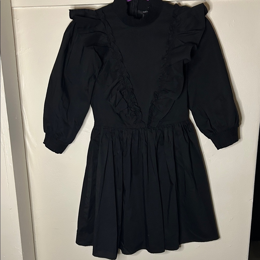 Black Ruffled Dress